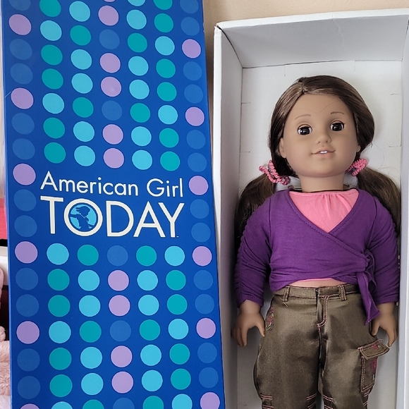 American Gir MARISOL l Doll in Purple Top and Brown Pants - Picture 1 of 12
